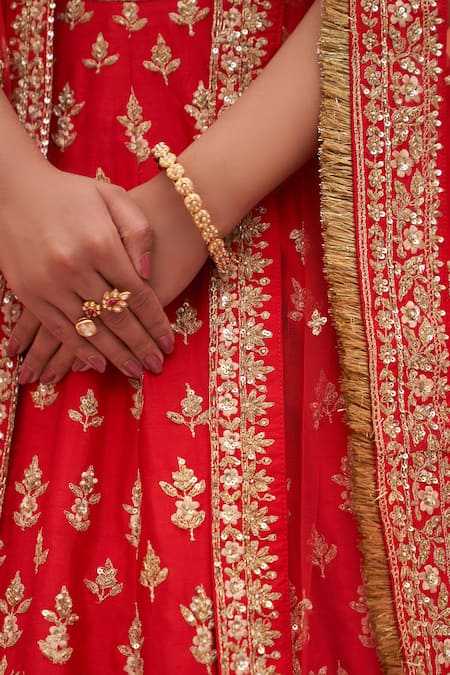 Buy Angad Singh Red Silk, Crepe, Net Zari, Sequins, Zardozi And Embroidered Bridal Lehenga Set Online at Aza Fashions Buy_Angad Singh_Red Silk, Crepe, Net Zari, Sequins, Zardozi And Embroidered Bridal Lehenga Set _Online_at_Aza_Fashions