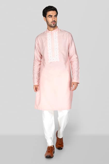 Sanjev Marwaaha 3D Applique Embellished Kurta With Pant 