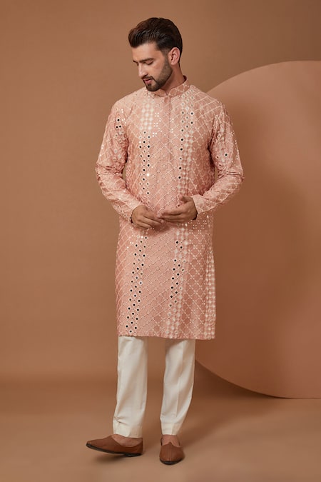 Kasbah Thread Embroidered Kurta & Pant Set 