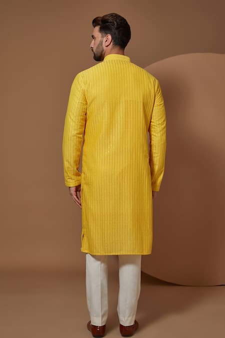 Kasbah Chikankari Embroidered Kurta Pant Set 