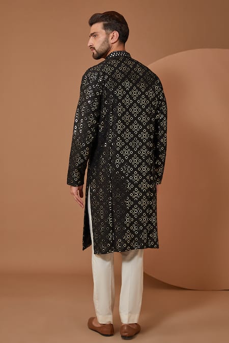 Kasbah Silk Embroidered Kurta With Pant 