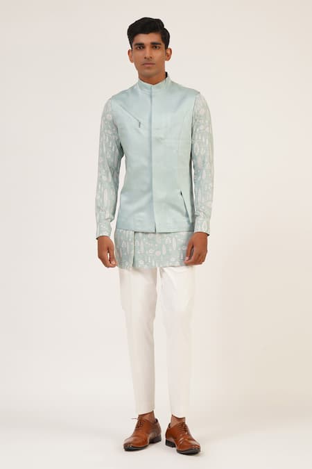 FASHIONZAADI Cotton Kurtas - Kurta With Jeans - Indian Clothing - Indian  Men Tunic - Short Kurta for Men - Kurta Pajama Pants for Men - Indian Suits  - Kurta - Nehru