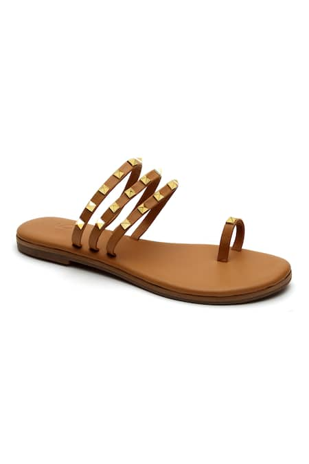 Ricki Black Nappa 3 Strap Sandal — Downes