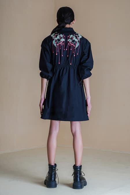 Anurag Gupta Floral Print Short Dress 