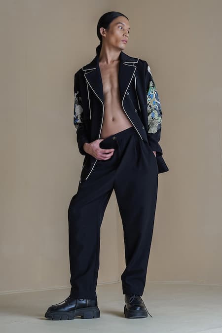 Anurag Gupta Germ Print Coat & Pant Set 