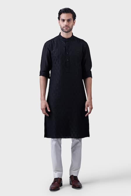 Raghavendra Rathore Jodhpur The Chattri Floral Embroidered Kurta 