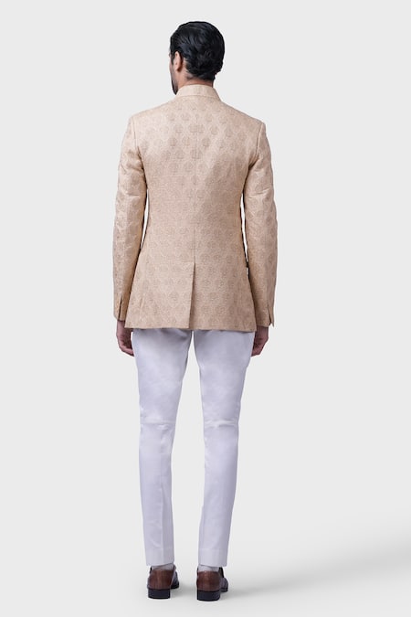 Raghavendra Rathore Jodhpur Dune Butti Embroidered Bandhgala 