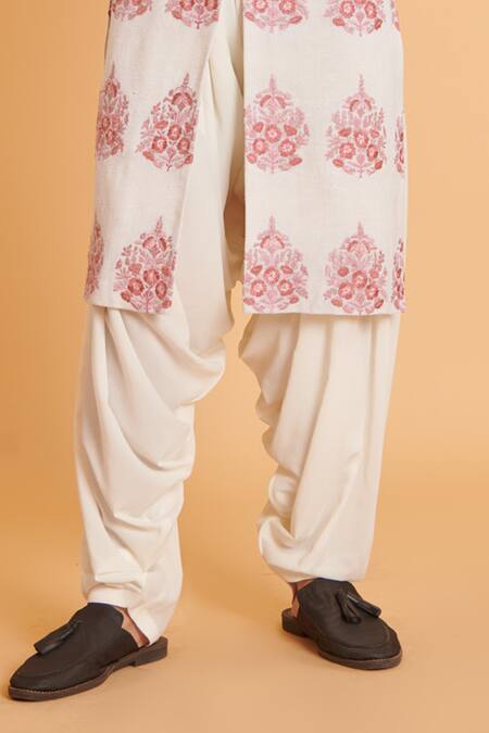 Buy Siddartha Tytler Ivory Silk, Rayon Embroidery Sherwani With Patiala Pant Online at Aza Fashions Buy_Siddartha Tytler_Ivory Silk, Rayon Embroidery Sherwani With Patiala Pant _Online_at_Aza_Fashions