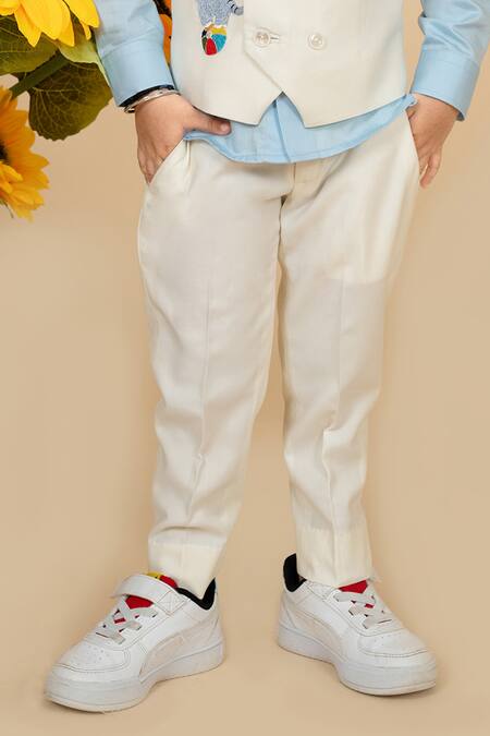 Buy Little Boys Closet Blue Cotton Embroidery Carnival Theme Waiscoat Pant Set Online at Aza Fashions Buy_Little Boys Closet_Blue Cotton Embroidery Carnival Theme Waiscoat Pant Set _Online_at_Aza_Fashions