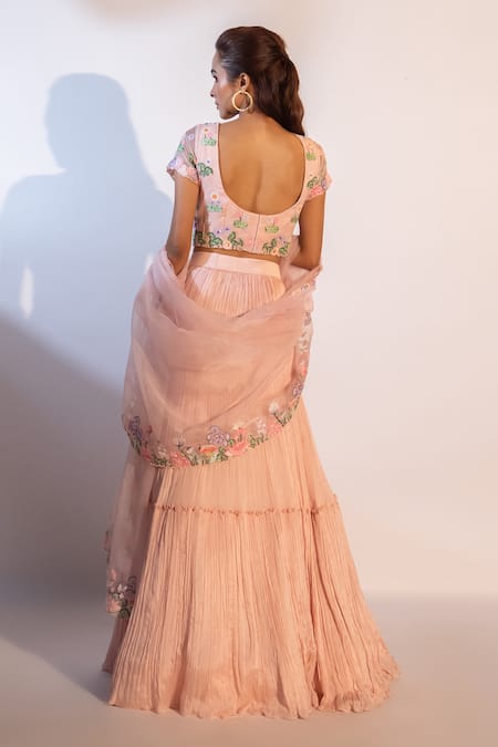 Smriti By Anju Agarwal Reese Embroidered Lehenga Set 