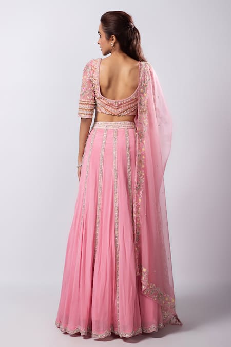 Smriti By Anju Agarwal Kiera Embroidered Lehenga Set 