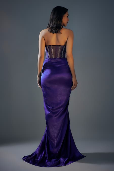 Masumi Mewawalla Corset Draped Gown 