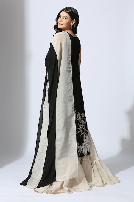 Masumi Mewawalla Floral Embroidered Kurta Sharara Set 