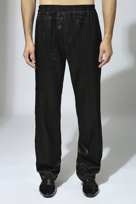 Shop Masumi Mewawalla Black Maheshwari, Silk Mirrors Geometric Embroidered Kurta Set Online at Aza Fashions Shop_Masumi Mewawalla_Black Maheshwari, Silk Mirrors Geometric Embroidered Kurta Set _Online_at_Aza_Fashions