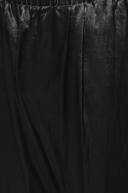 Masumi Mewawalla Beige Tissue, Crepe, Silk Lace Contrast Trim Kurta Set at Aza Fashions Masumi Mewawalla_Beige Tissue, Crepe, Silk Lace Contrast Trim Kurta Set _at_Aza_Fashions