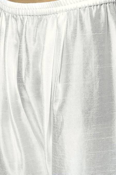 Masumi Mewawalla Pink Maheshwari, Silk Embroidery Draped Kurta Set at Aza Fashions Masumi Mewawalla_Pink Maheshwari, Silk Embroidery Draped Kurta Set _at_Aza_Fashions