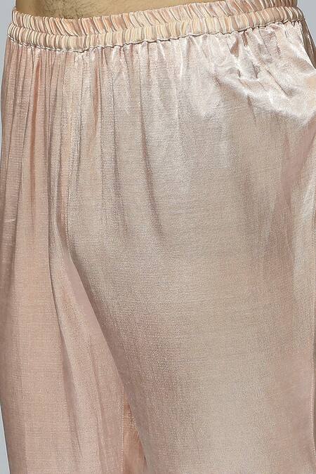 Buy_Masumi Mewawalla_Pink Maheshwari, Silk Embroidery Geometric Hand Sherwani Set _Online_at_Aza_Fashions