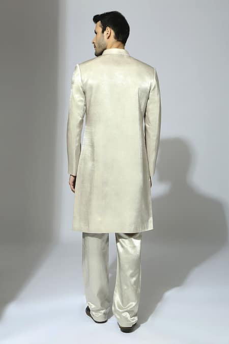 Masumi Mewawalla Linear Embroidered Sherwani Set 