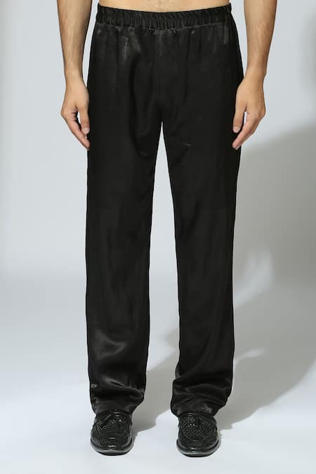 Shop Masumi Mewawalla Black Tissue, Crepe Color Block Striped Kurta Set Online at Aza Fashions Shop_Masumi Mewawalla_Black Tissue, Crepe Color Block Striped Kurta Set _Online_at_Aza_Fashions