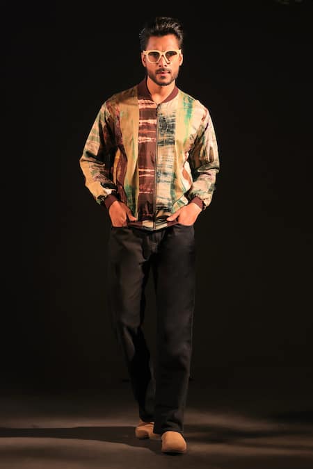 Capisvirleo Rumi Tie Dye Bomber Jacket 