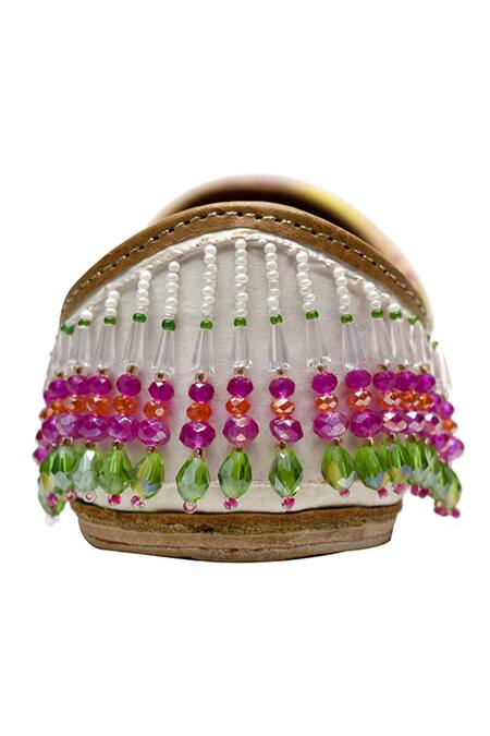 Buy_Yassio_Multi Color Melissa Embroidered Juttis _Online_at_Aza_Fashions