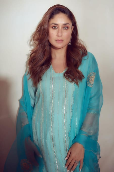 Devnaagri Zari Work Kurta Palazzo Set 