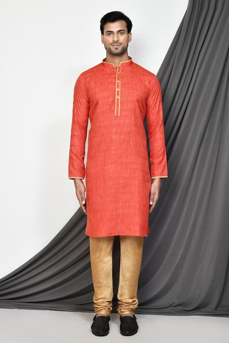 Aryavir Malhotra Mandarin Collar Straight Kurta 