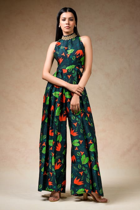 Thetaa Lily Print Jumpsuit 