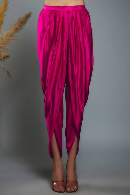 Anita Kanwal_Gold Tissue Embroidered Cutdana Birds Of Paradise Printed Kurta And Dhoti Pant Set _Online_at_Aza_Fashions