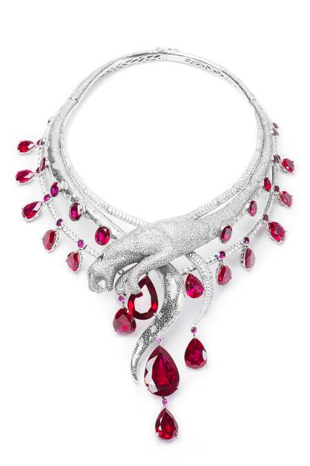 Buy_Opalina Soulful Jewellery_Silver Plated Swarovski Stone Studded Long Necklace 