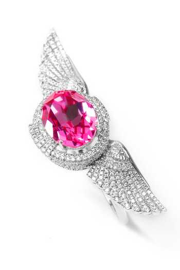 Buy Opalina Soulful Jewellery Silver Plated Stones, Crystals Embellished Angel Wings Ring Online at Aza Fashions Buy_Opalina Soulful Jewellery_Silver Plated Stones, Crystals Embellished Angel Wings Ring _Online_at_Aza_Fashions