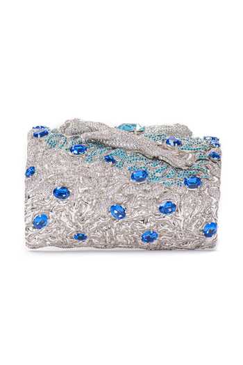 Buy_Opalina Soulful Jewellery_Silver Plated Stones Jaguar Swarovski Embellished Cuff 