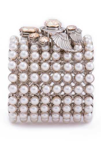 Shop_Opalina Soulful Jewellery_White Stones, Pearls Swarovski And Embellished Cuff 