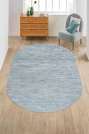 Buy Kaleen India Multi Color 50% Viscose, 50% Wool Hand Woven Oval Shaped Rug at Aza Fashions Buy_Kaleen India_Multi Color 50% Viscose, 50% Wool Hand Woven Oval Shaped Rug_at_Aza_Fashions