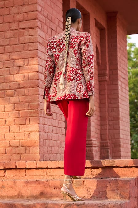 Punit Balana Jaipur Embroidered Jacket Trouser Set 