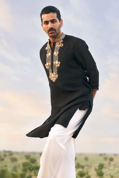 Punit Balana Mirror Work Kurta Set 