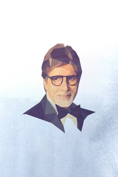 Buy_Avalipt_White Cotton Blend Amitabh Bachchan Hand Paint Shirt_Online_at_Aza_Fashions