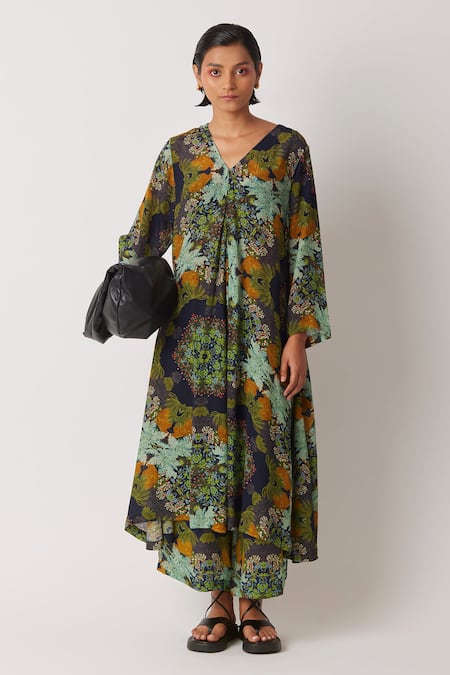 Yavi Brown Modal Accord Printed Pant 