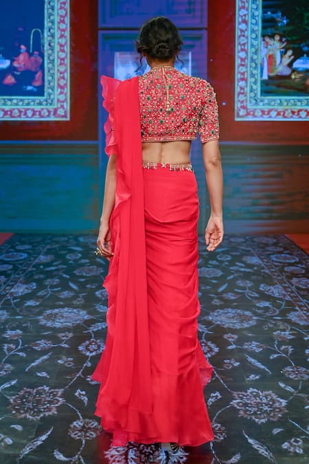 Ridhi Mehra Pre-Draped Ruffle Saree 