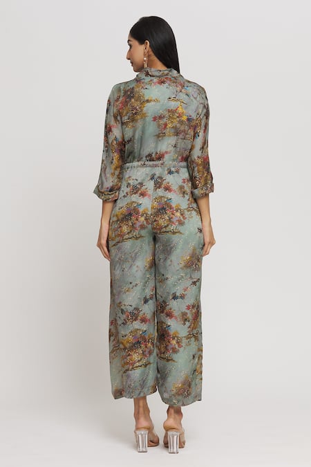 Whimsical By Shica Tree Print Jumpsuit 