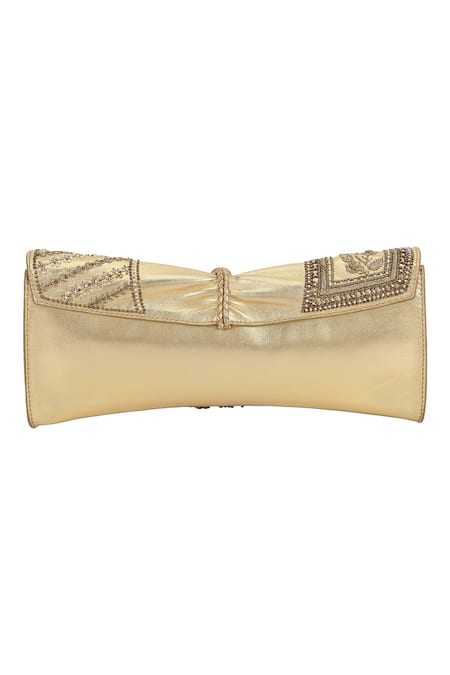 The Leather Garden Zareen Sequin Embellished Clutch 