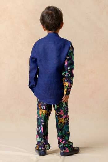 Thetaa Wilderness Print Panel Shirt 