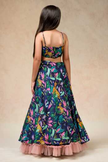 Thetaa Backwoods Print Lehenga Blouse Set