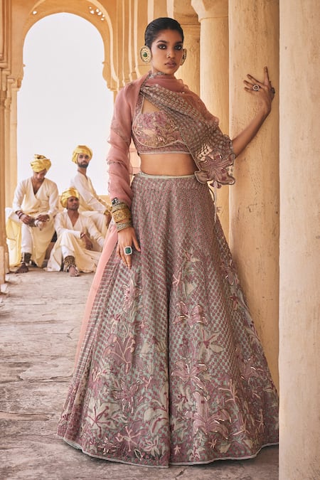 Megha Bansal Keya Aayat Hand Embroidered Bridal Lehenga Set 
