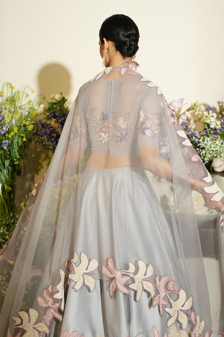 Megha Bansal Layah Two Tone Lehenga Set 