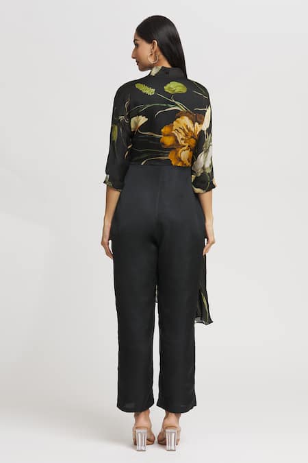 Whimsical By Shica Floral Print Single-Flap Jumpsuit 
