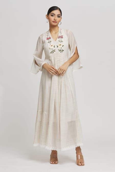 Whimsical By Shica Floral Pattern Bodice Dress 