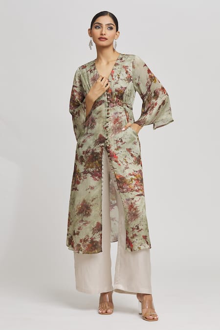 Whimsical By Shica Floral Print Kaftan 