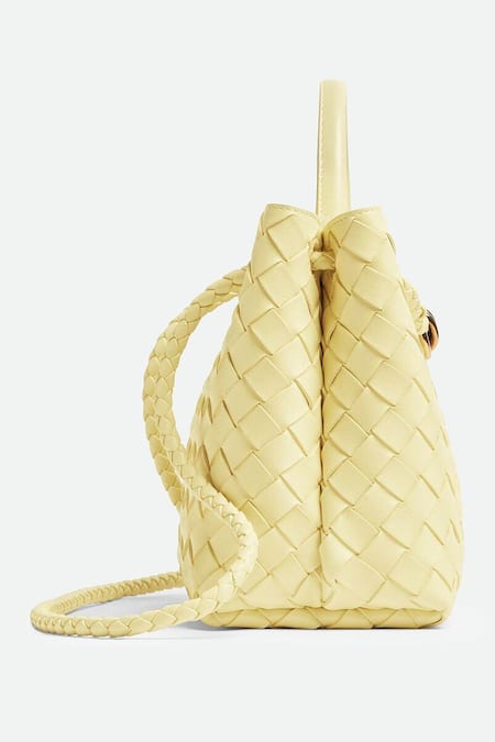 Pine And Drew_Off White Woven Elora Rectangle Shaped Bag_Online_at_Aza_Fashions