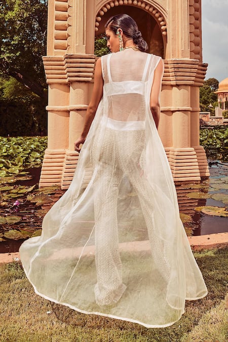 Ridhima Bhasin Embellished Pant Set With Long jacket 